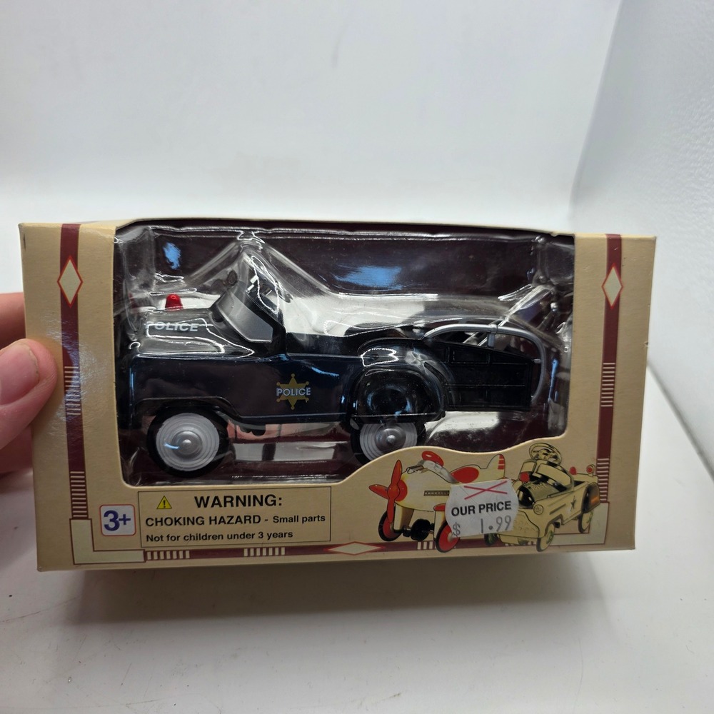 Golden Wheel Pedal Power 1:10 Diecast Pedal Cars Lot of 5 Police Fire Gas NIB